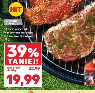 Stek z kark贸wki w marynacie barbecue promocja