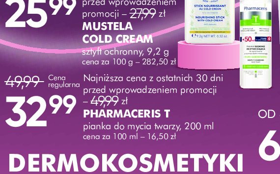 Pianka do mycia twarzy Pharmaceris t promocja w Super-Pharm