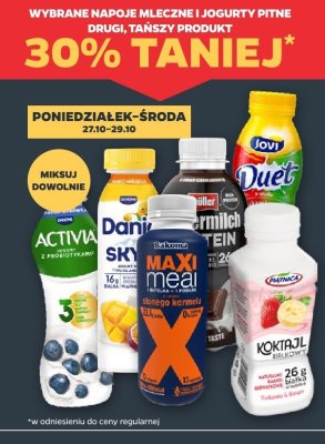 Jogurt pitny wybrane rodzaje promocja w Netto