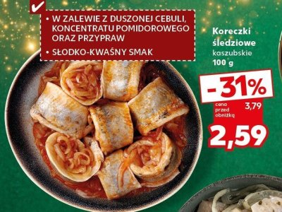 Koreczki śledziowe kaszubskie promocja w Kaufland