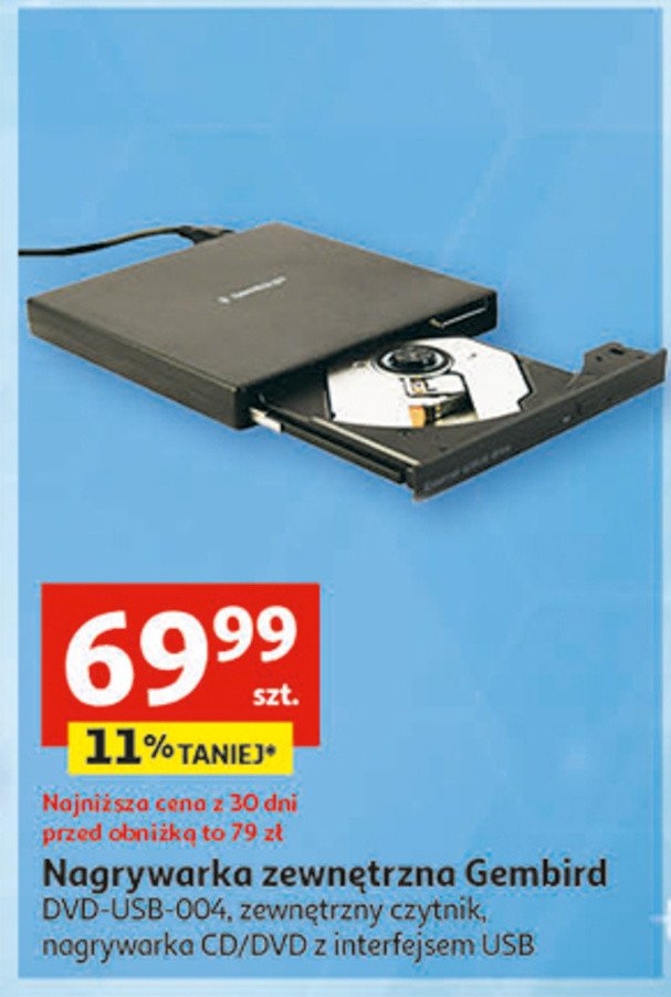 Nagrywarka zewn臋trzna dvd-usb-02 Gembird promocja