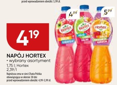 Napój Hortex promocja w Chata Polska