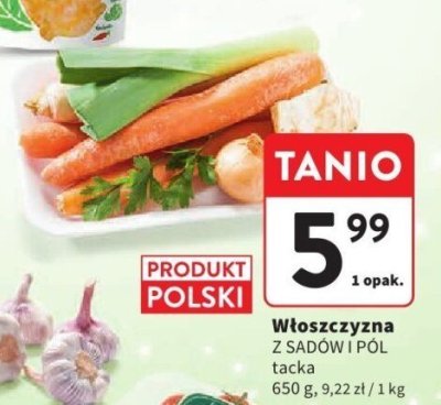 Włoszczyzna Z SADÓW I PÓL tacka promocja w Intermarche