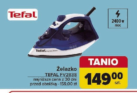 Żelazko fv2838 Tefal promocja