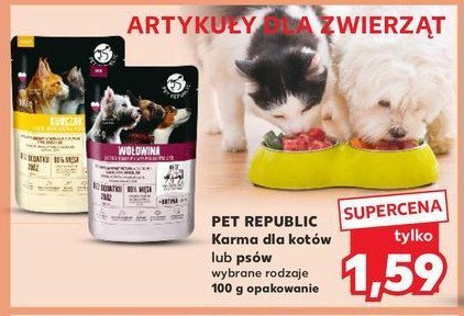 Karma dla kota kurczak Pet republic promocja