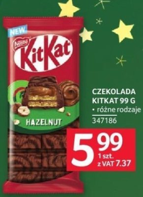 Czekolada Kit Kat 99 g różne rodzaje promocja w Selgros