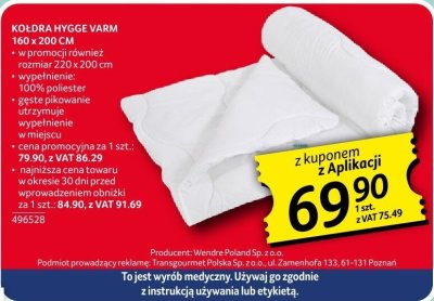 Kołdra hygge varm promocja w Selgros