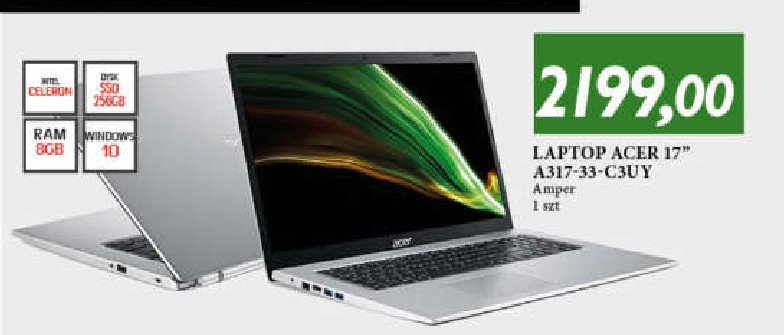 Laptop aspire 3 a317-33-c3uy Acer promocja