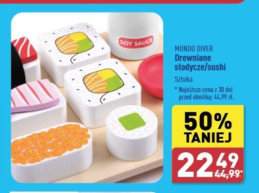 Drewniane sushi MUNDO DIVER promocja