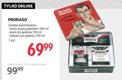 Zestaw kosmetyków krem przed goleniem + krem do golenia + balsam po goleniu promocja w Rossmann