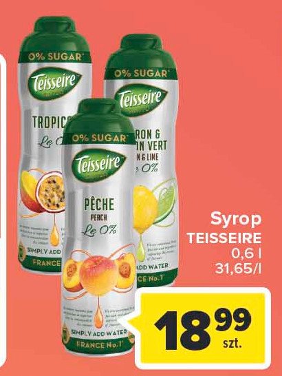 Syrop o smaku limonki TEISSEIRE promocja