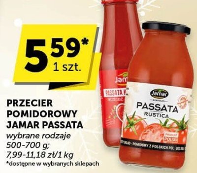 Przecier pomidorowy Jamar Passata, wybrane rodzaje promocja w Euro Sklep