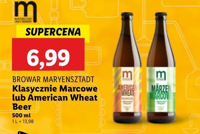 Piwo american wheat Maryensztadt promocja