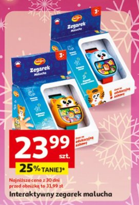 Interaktywny zegarek malucha promocja w Auchan