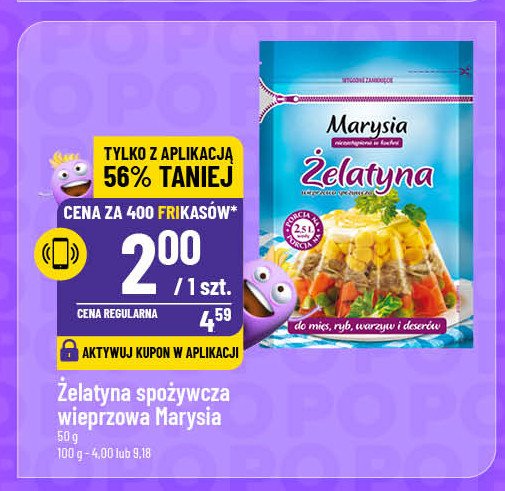 Żelatyna spożywcza Marysia promocja w POLOmarket