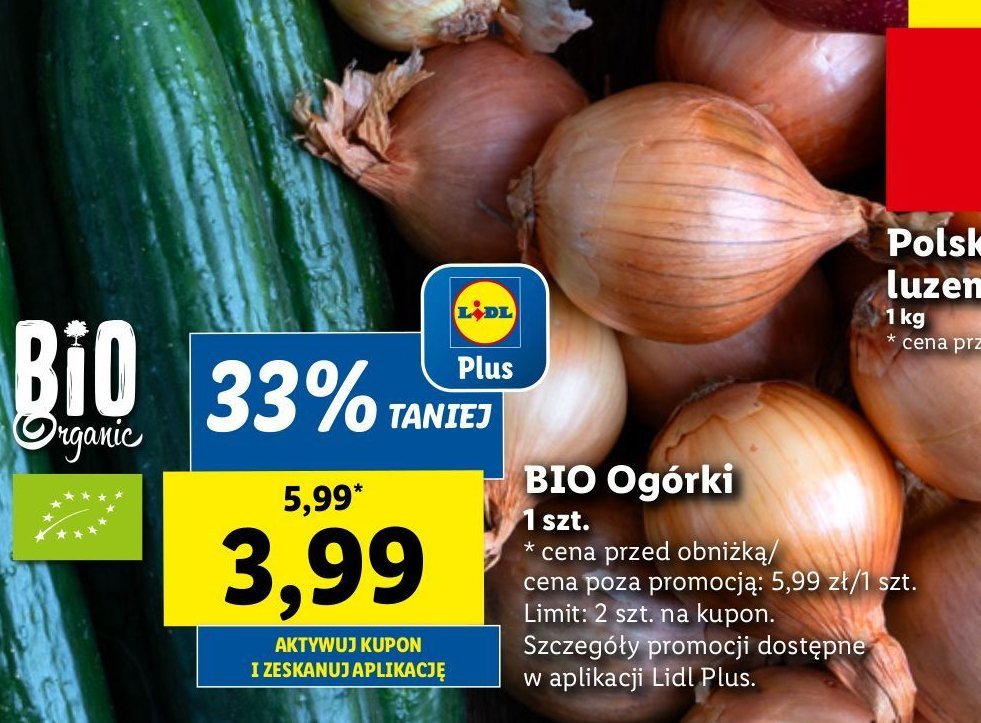 Ogórek bio promocja