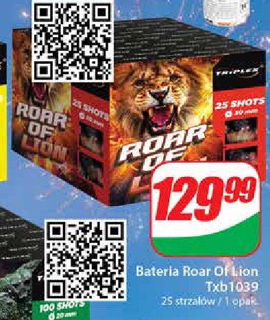 Bateria roar of lion TRIPLEX promocja