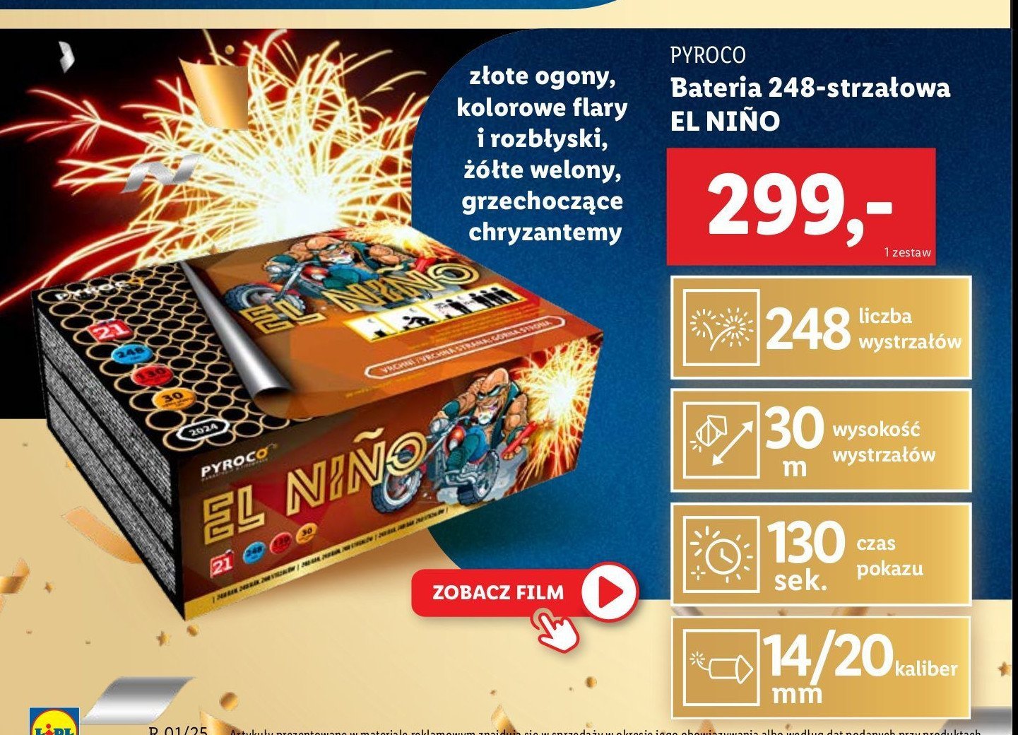 Batria 248 strzały el nino Pyroco promocja