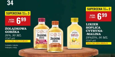 Likier Soplica Cytryna-Malina promocja w Biedronka