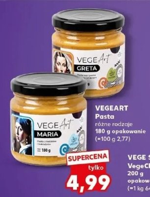 Pasta greta Vegeart promocja