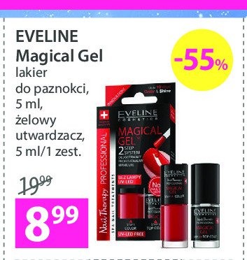 Lakier do paznokci + 偶elowy utwardzacz eveline Eveline nail therapy professional promocja