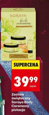 Zestaw świąteczny Body Ceremony pistacja promocja w Biedronka