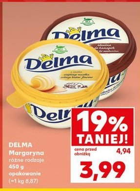Margaryna Delma do kanapek promocja w POLOmarket