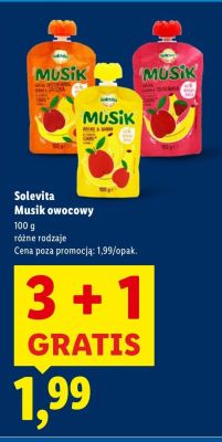 Musik owocowy, różne rodzaje 3+1 GRATIS promocja w Lidl