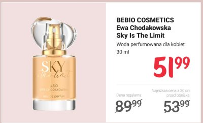 Woda perfumowana Ewa Chodakowska Sky Is The Limit dla kobiet 30ml promocja w Rossmann