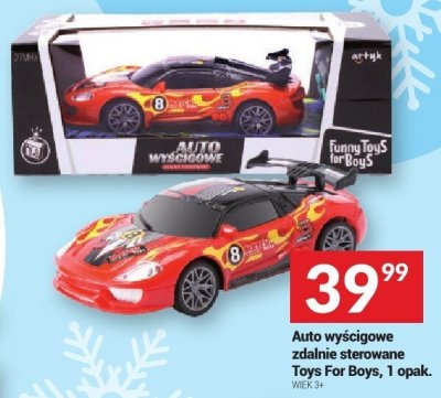 Auto wyścigowe zdalnie sterowane Toys For Boys, 1 opak. promocja w Twój Market