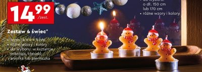 Zestaw 4 świec promocja w Biedronka