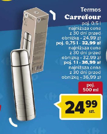 Termos 750 ml Carrefour promocja