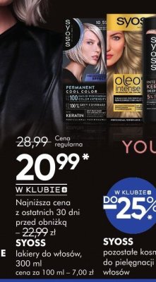 Lakiery do włosów SYOSS, 300 ml promocja w Super-Pharm