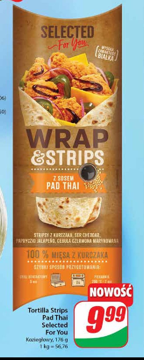 Wrap & strips z sosem pad thai Selected for you promocja