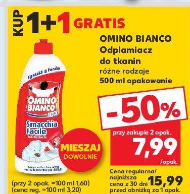 Odplamiacz Omino bianco promocja