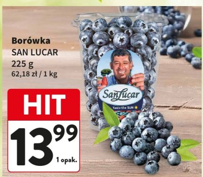 Borówka 225 g San Lucar promocja w Intermarche