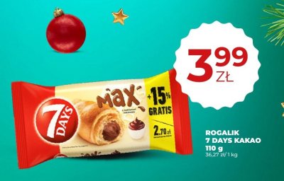 Rogalik 7 Days Kakao Max 110g promocja w Duży Ben