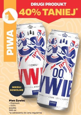 Piwo Żywiec Premium 0,0% puszka promocja w Netto