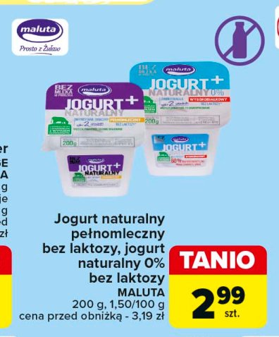 Jogurt naturalny Maluta promocja