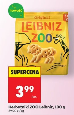 Herbatniki ZOO Leibniz, 100 g promocja w Biedronka