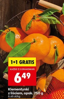 Klementynki z liściem 750g promocja w Biedronka