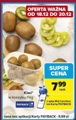 Kiwi w koszyku promocja w Carrefour Express