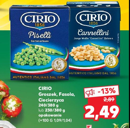 Fasola cannellini Cirio promocja