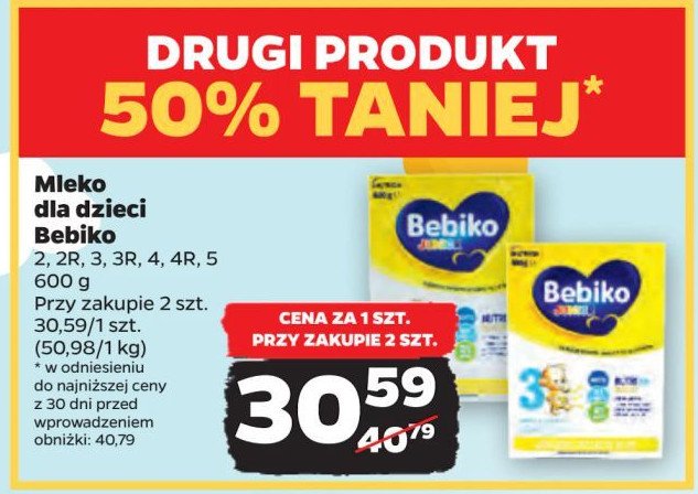 Mleko 2 BEBIKO NUTRIFLOR promocja