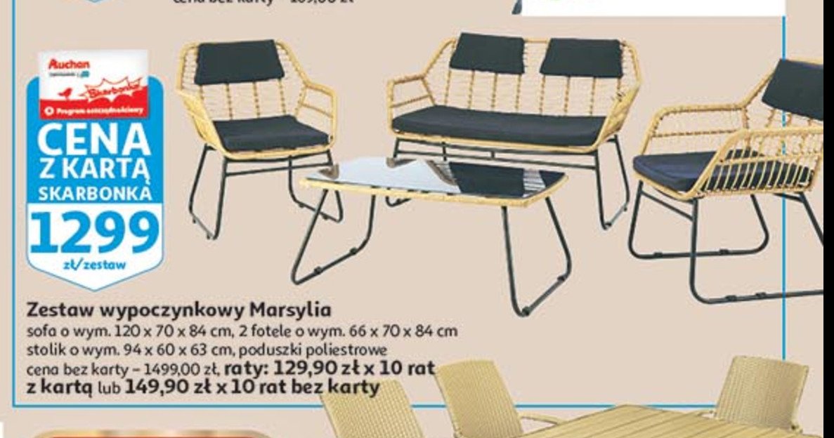 Zestaw wypoczynkowy marsylia promocja