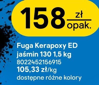 Fuga Kerapoxy ED jaśmin 130 1,5 kg promocja w Castorama