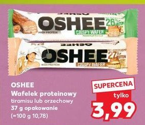 Baton crispy wafer orzechowy Oshee promocja w Kaufland