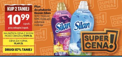 Płyn do płukania tkanin Silan 1012-1100 ml różne rodzaje promocja w Delikatesy Centrum
