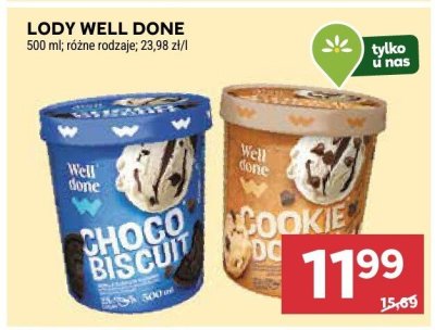 Lody Well Done promocja w Stokrotka
