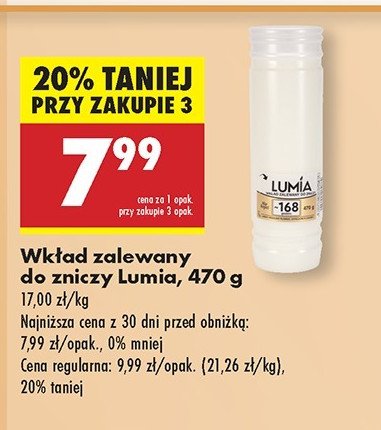 Wkład zalewany 168h Lumia promocja w Biedronka